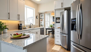 découvrez la largeur standard d'un frigo, les dimensions courantes, et des conseils pour bien choisir votre réfrigérateur selon l'espace disponible dans votre cuisine.