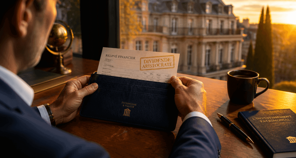 action a dividende aristocrate sur table portefeuille