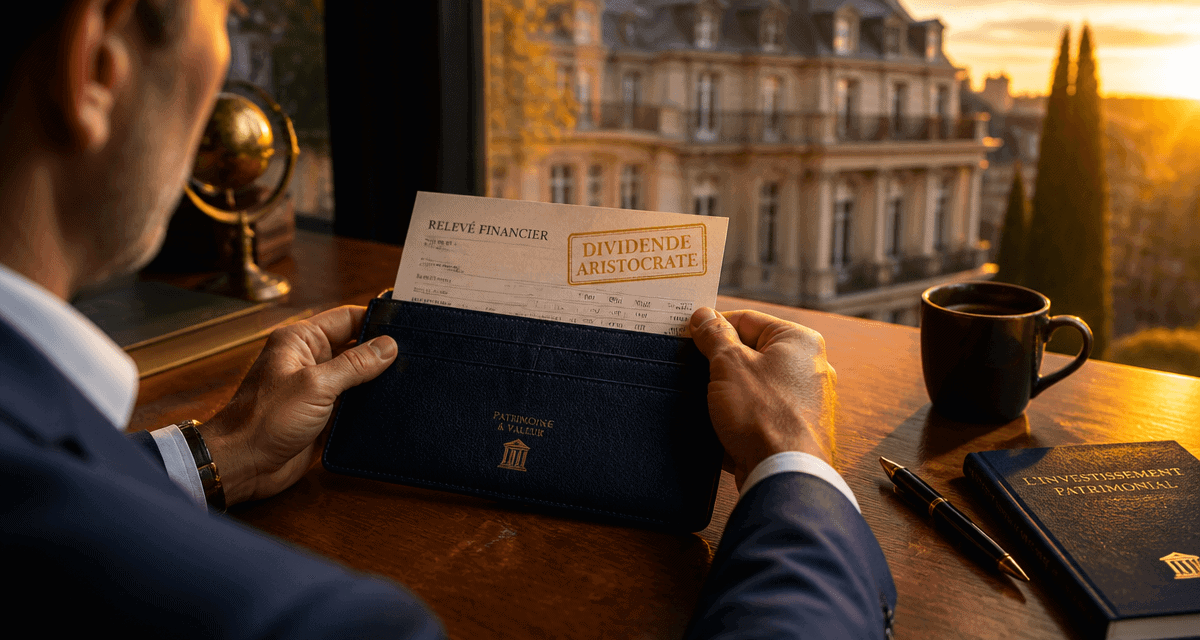 action a dividende aristocrate sur table portefeuille