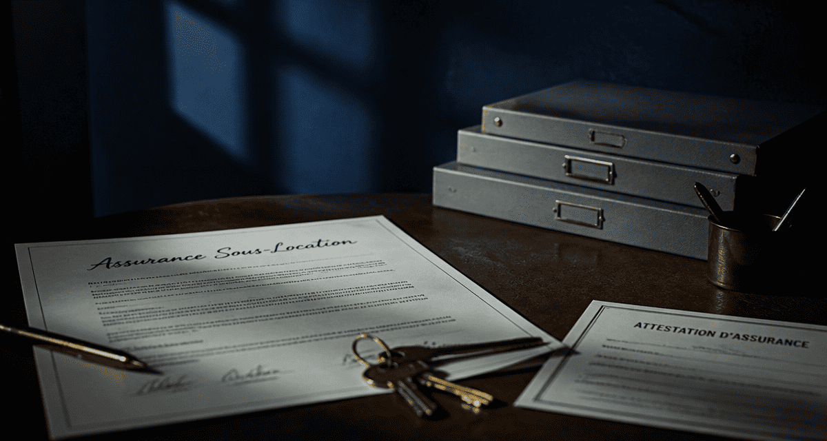 assurance habitation sous location contrat et clés