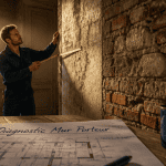 comment reconnaitre un mur porteur artisan examine mur ancien