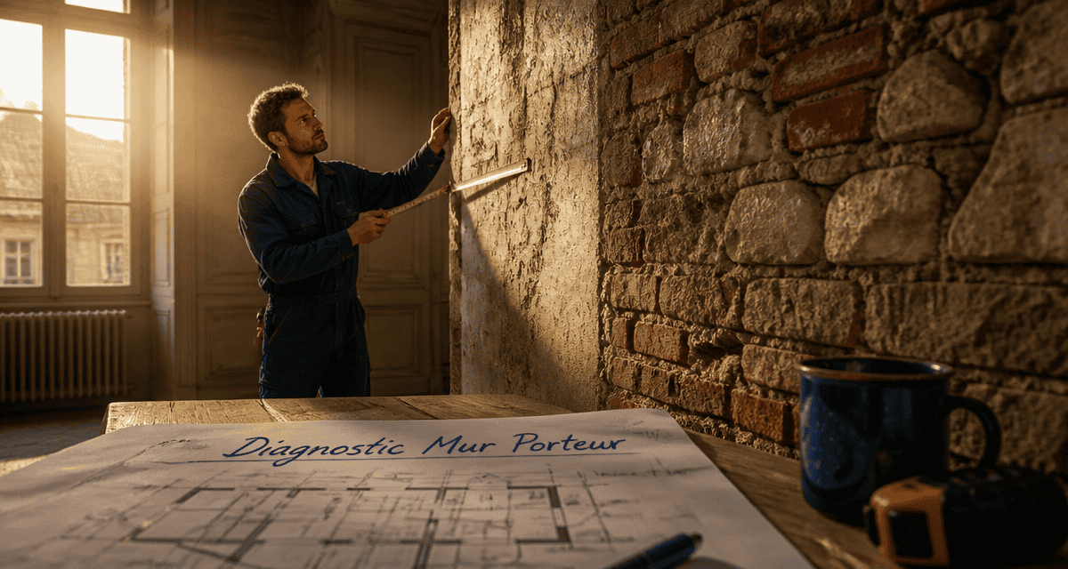 comment reconnaitre un mur porteur artisan examine mur ancien