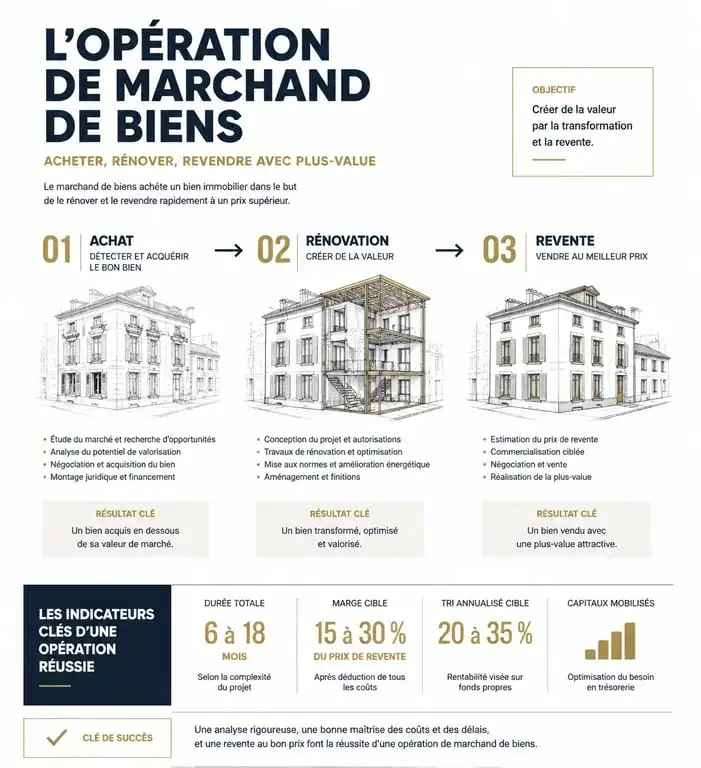 Étapes clés pour devenir marchand de biens et réussir son opération immobilière
