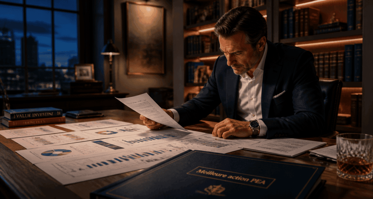Meilleur action PEA sur table avec rapports financiers