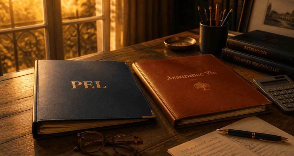PEL ou assurance vie dossiers et calculatrice