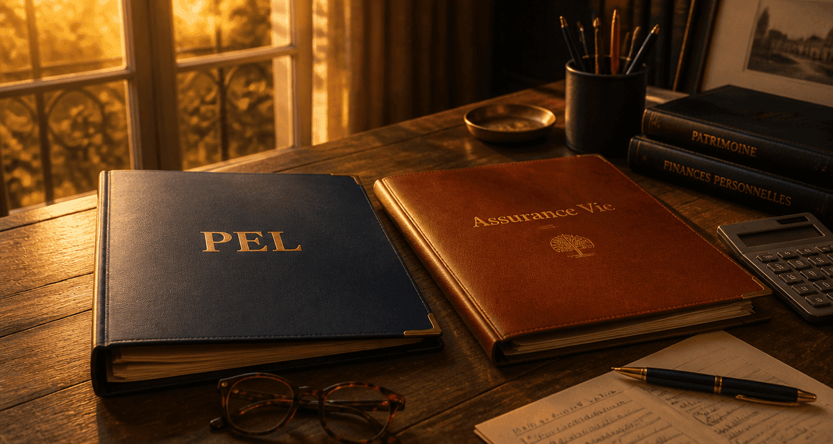 PEL ou assurance vie dossiers et calculatrice