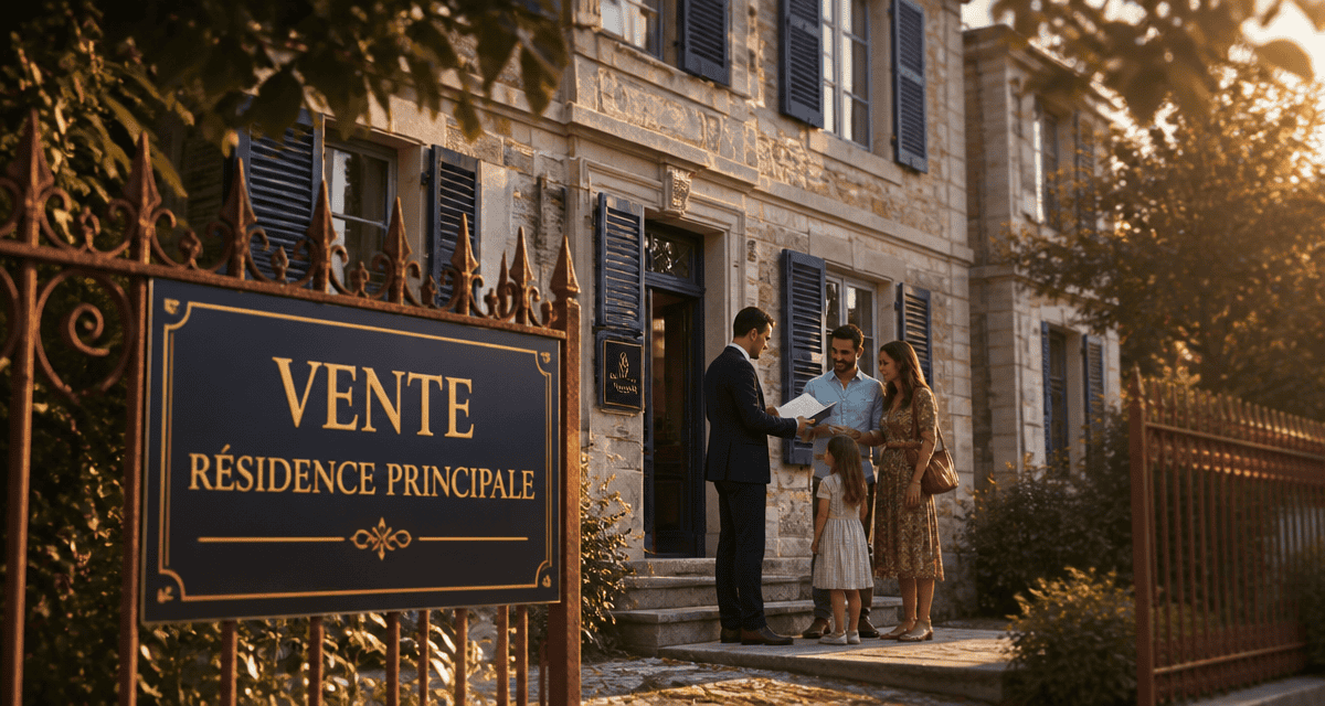 taxe vente residence principale maison famille notaire