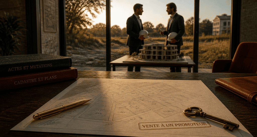 vendre a un promoteur plan cadastral et promoteur