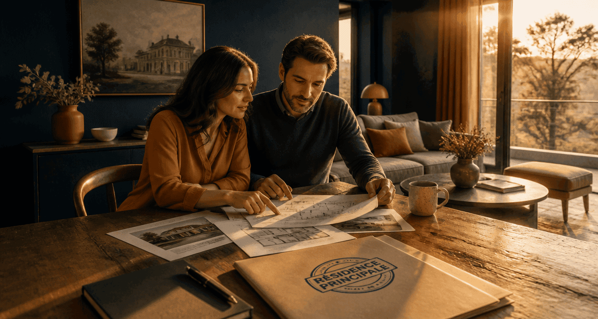 vente residence principale impots couple documents