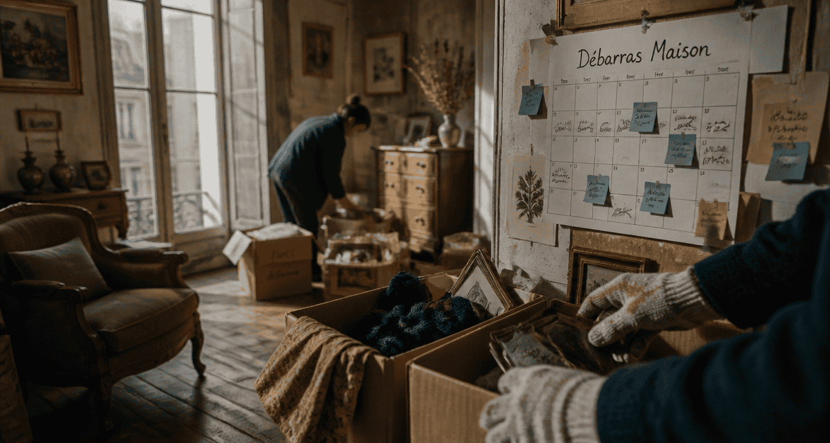 Vider une maison par où commencer tri cartons meubles anciens