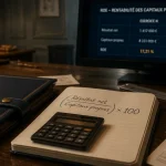 Rentabilité financière formule ROE : rendement des capitaux propres.