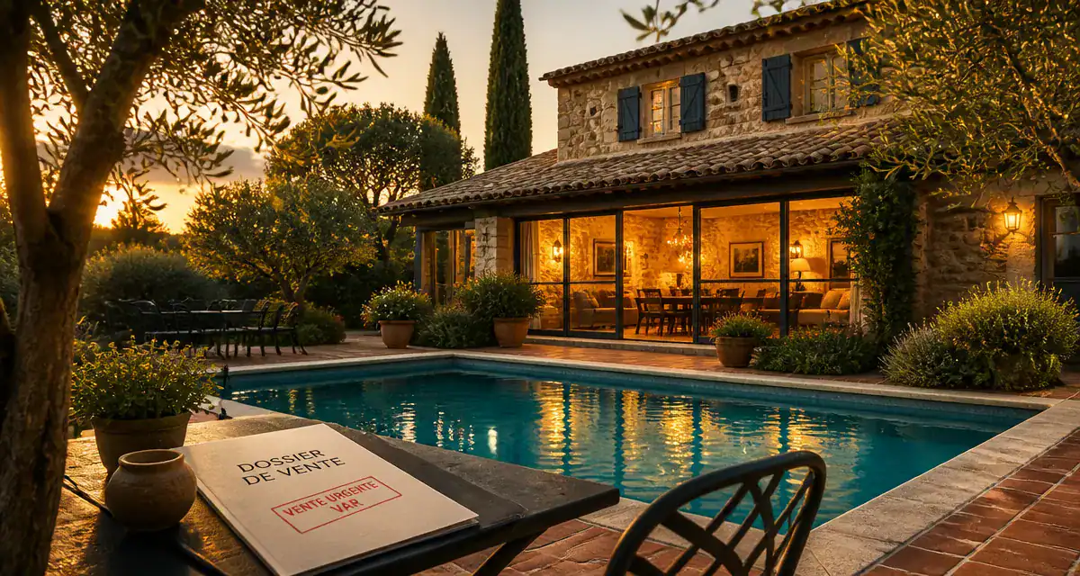 vente urgent cause divorce vend maison var terrasse piscine