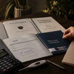 Assurances familiale : mutuelle, prévoyance et assurance accidents de la vie, documents à vérifier sur table