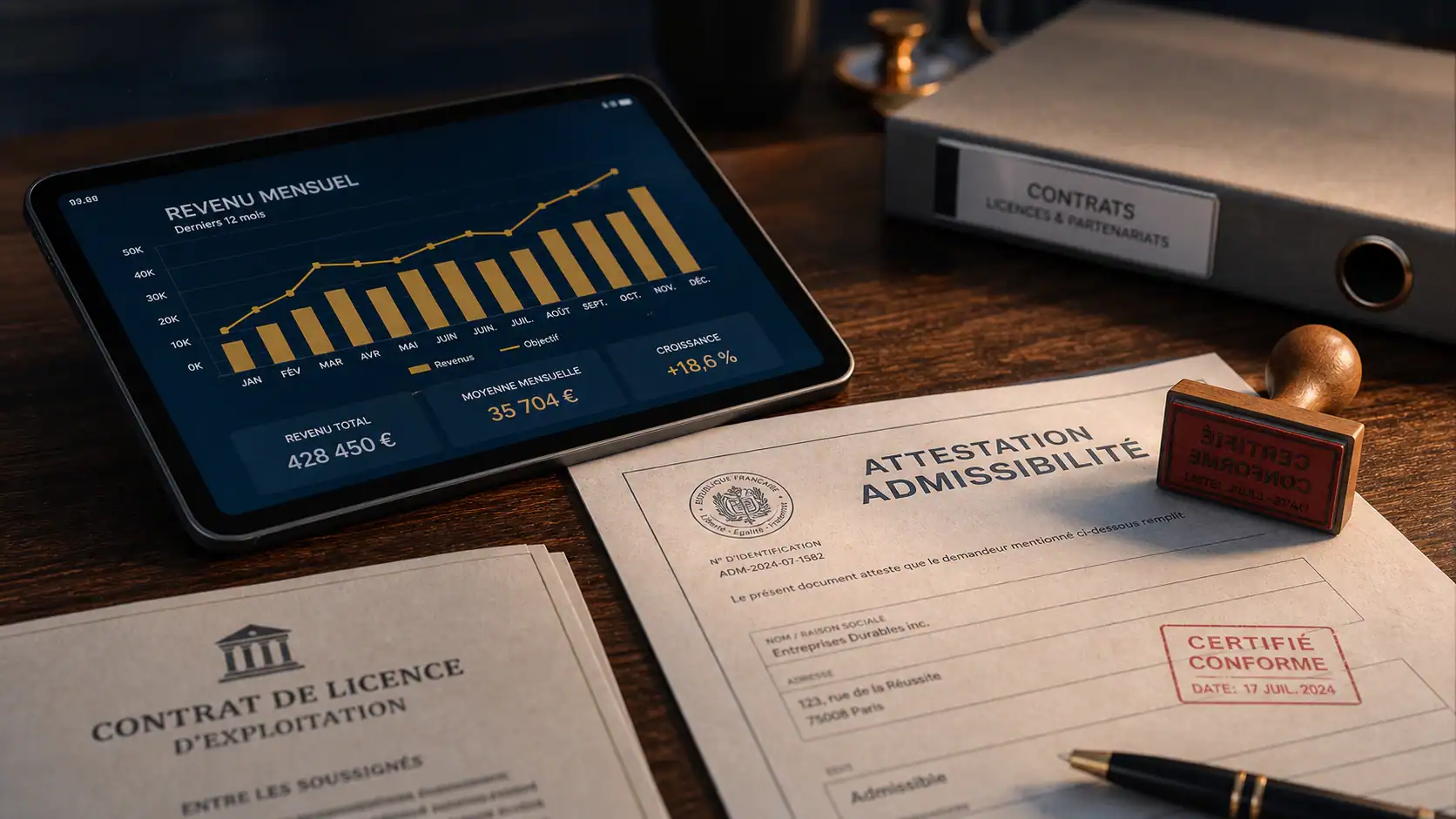 Congé fiscal entreprise innovante : attestation admissibilité et formulaire officiel