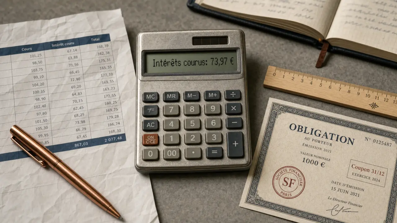 Intérêt courus en 90 jours : calcul coupon couru sans erreur