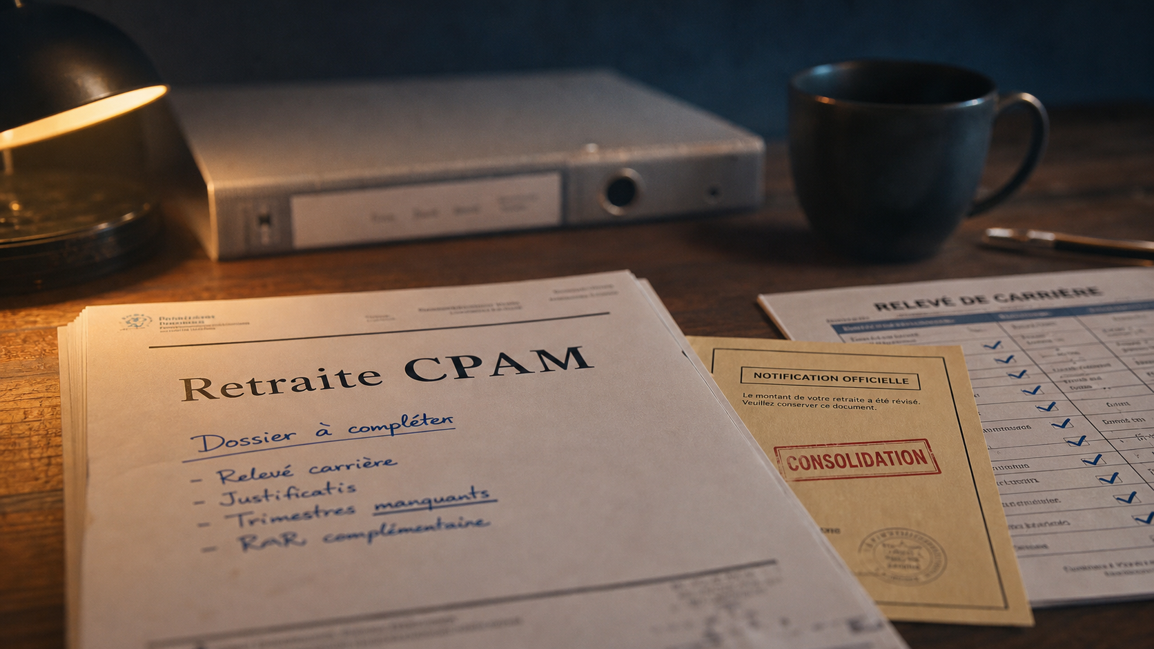 Maladie professionnelle retraite : dossier CPAM consolidation, trimestres et retraite dès 60 ans