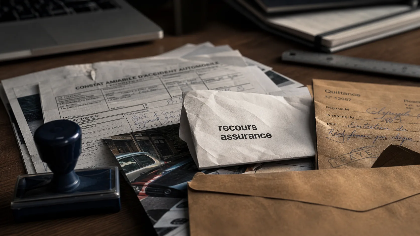 Recours contre assurance adverse : courrier recommandé et documents