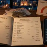 Rendement livret A fevrier 2026 à 1,5 %, calcul sur smartphone et relevé bancaire