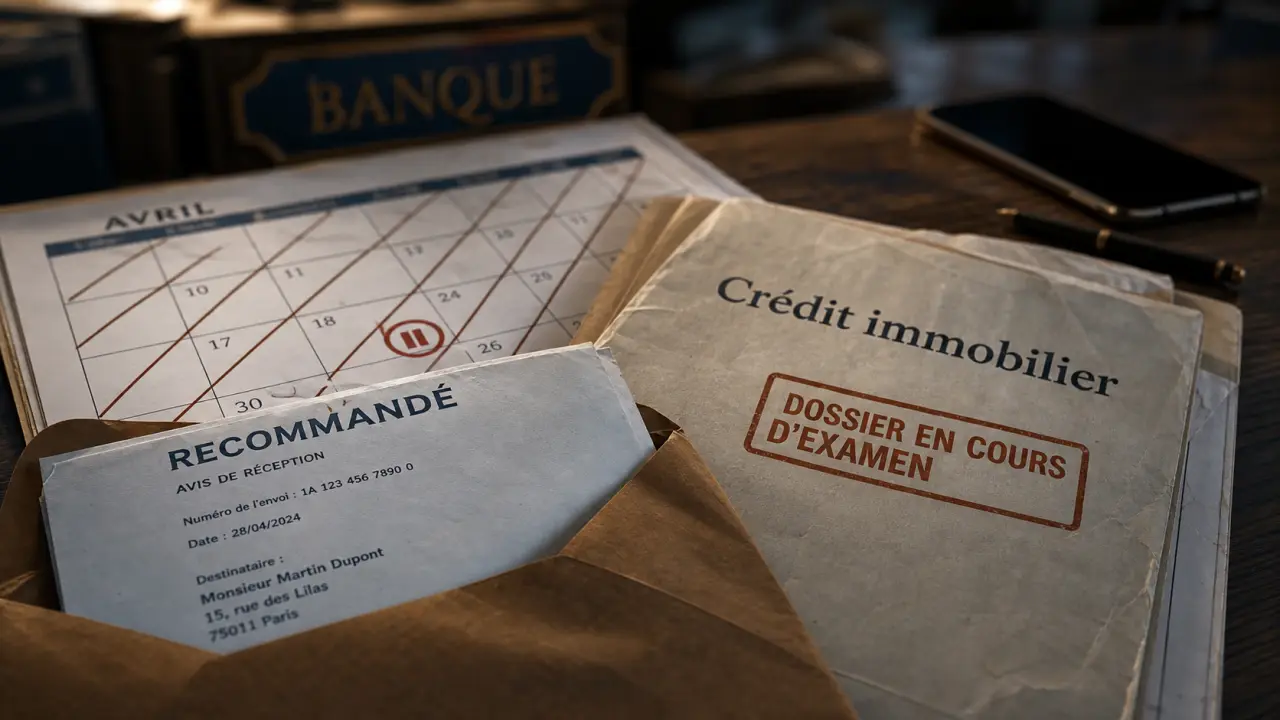 Suspendre credit immobilier : courrier recommandé et calendrier en pause