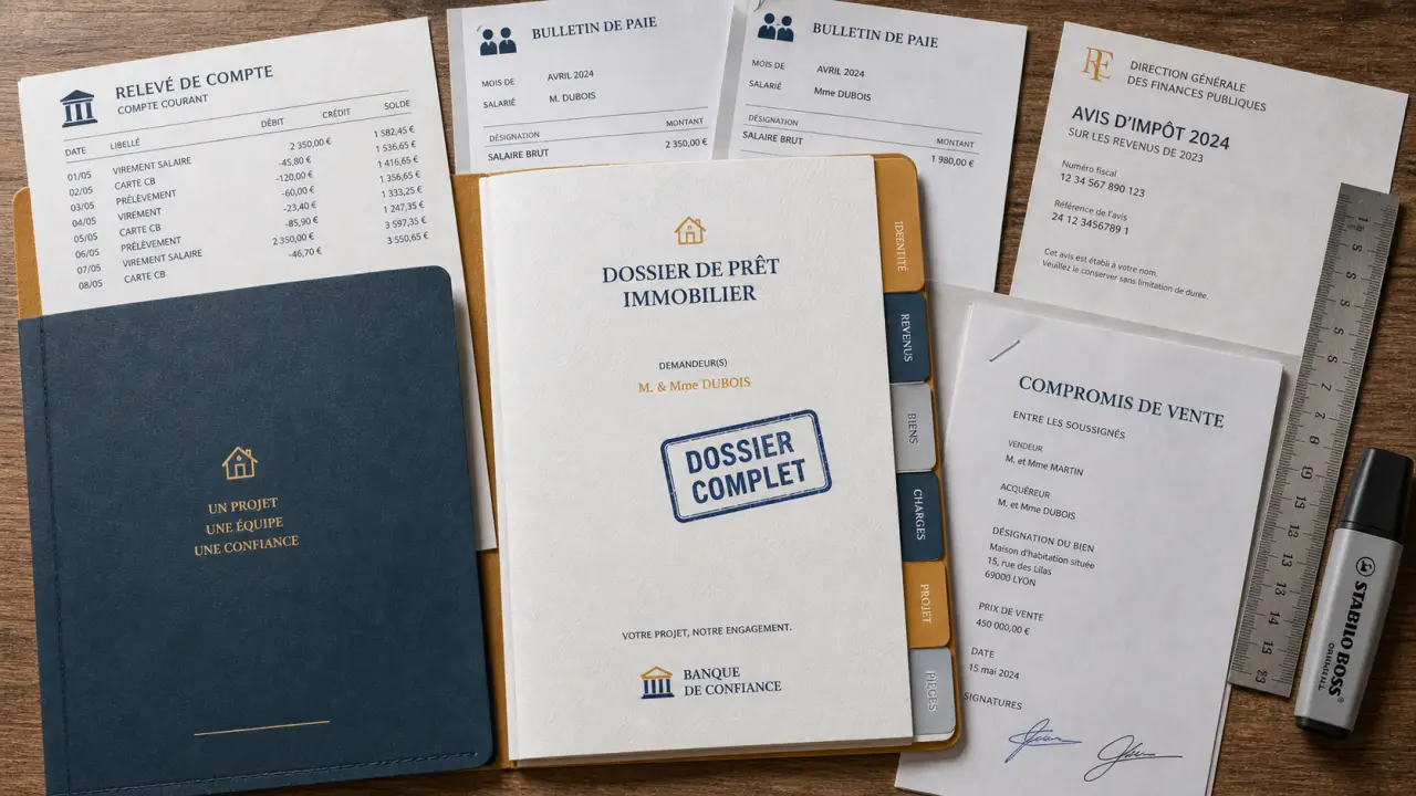Documents pour crédit immobilier : dossier complet pour rassurer la banque en 45 jours