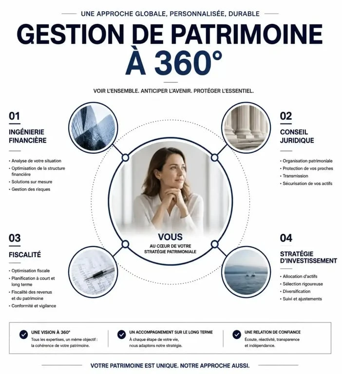 Approche 360 degrés de la gestion de patrimoine Laplace