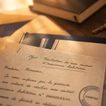 Comment résilier une assurance habitation : lettre de résiliation sur table