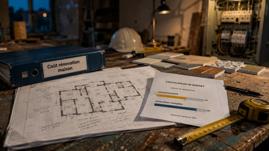 Coût rénovation maison 150m2 : 45 000 à 300 000 € selon l’ampleur des travaux