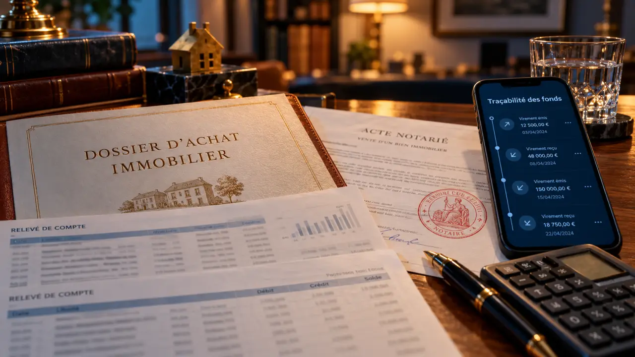 Achat immobilier crypto : documents et traçabilité des fonds