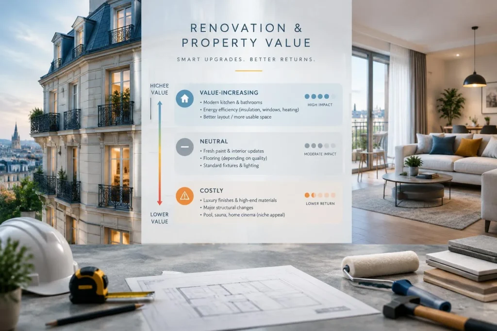 Rénovation avant vente : les travaux qui pèsent vraiment sur le prix, les autres non